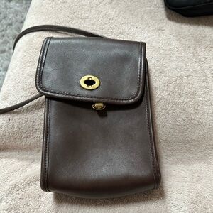 Coach Dark Brown Leather Bag